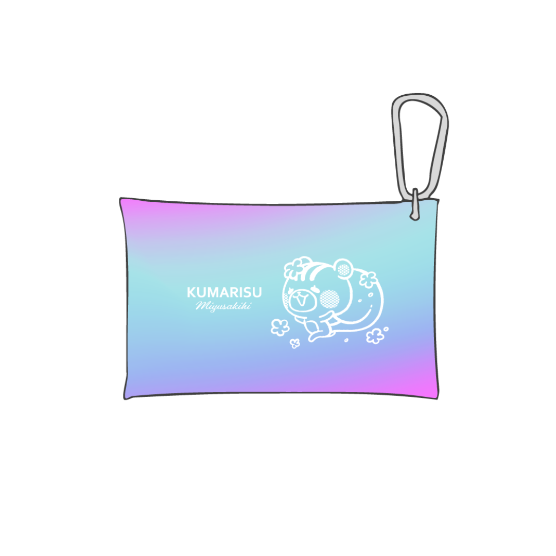 くまりすカラビナ付きマルチケース